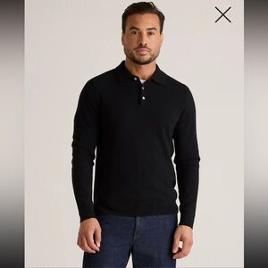 Quince Mongolian Cashmere Polo Sweater, NWT, S